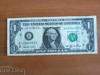 ΗΠΑ χαρτονόμισμα 1 δολάριο του 2006, Τυπογραφείο Β - Νέα Υόρκη