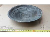 WROUGHT COPPER BOWL, PAN, PLATE