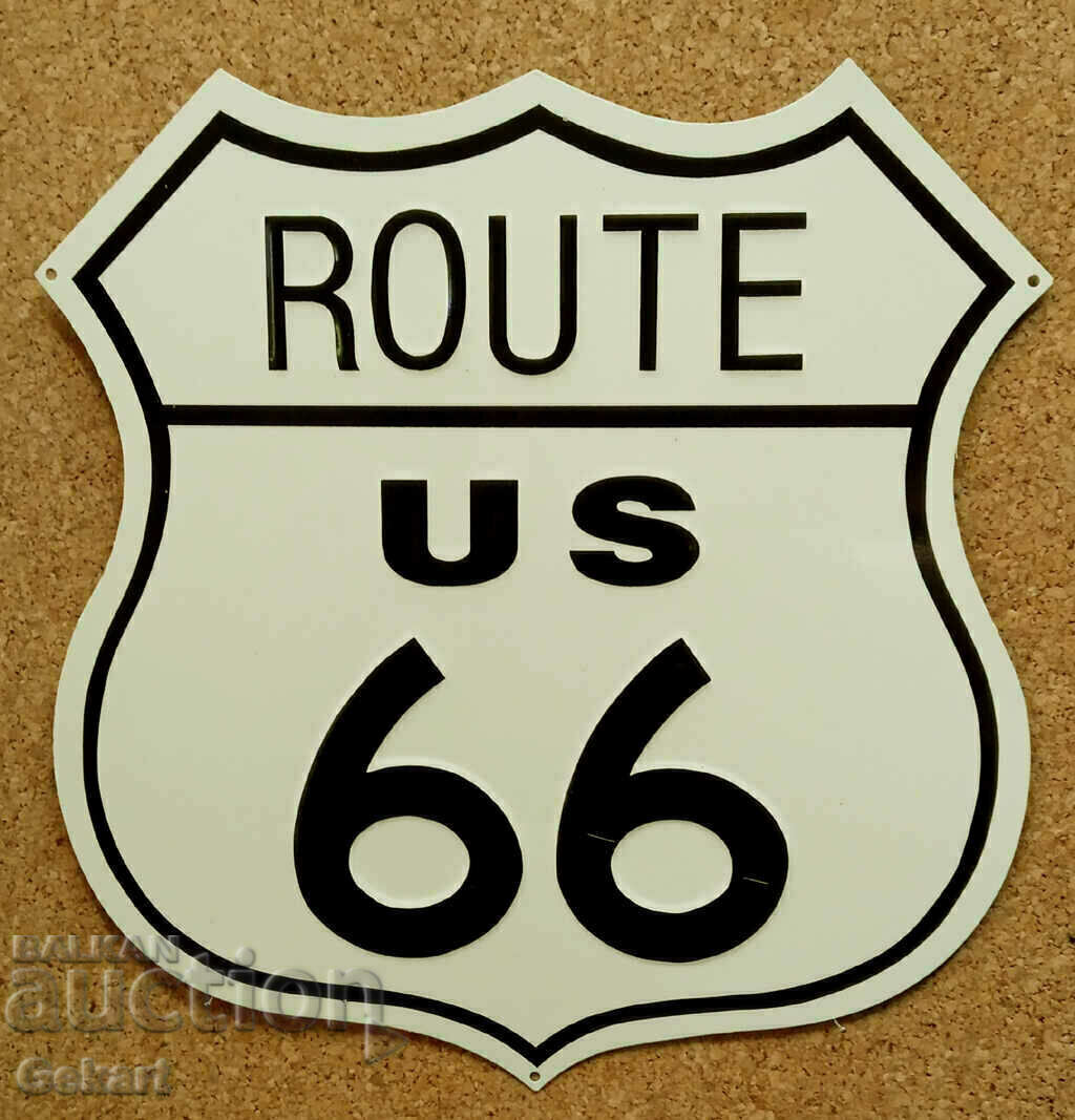 Metal Sign ROUTE US 66 USA