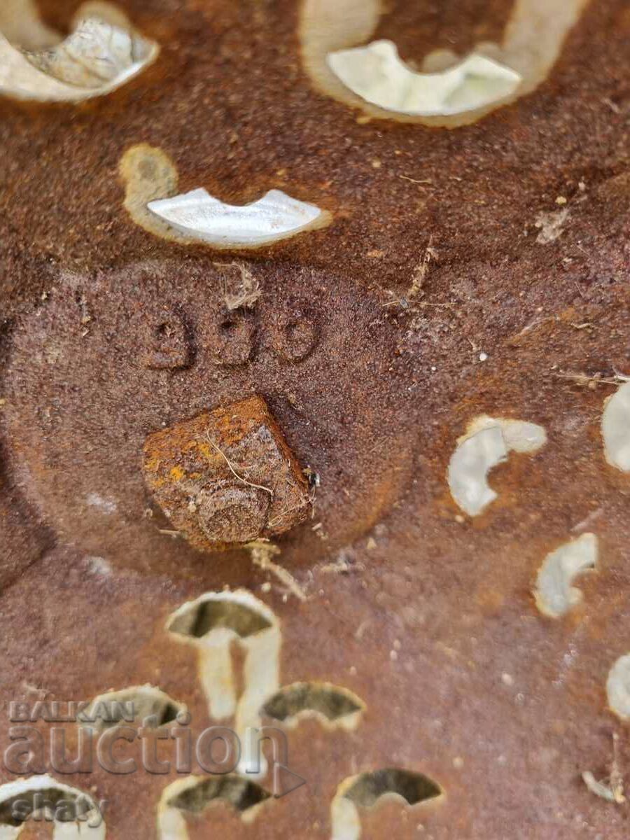 Old cast iron Christmas tree stand - 7