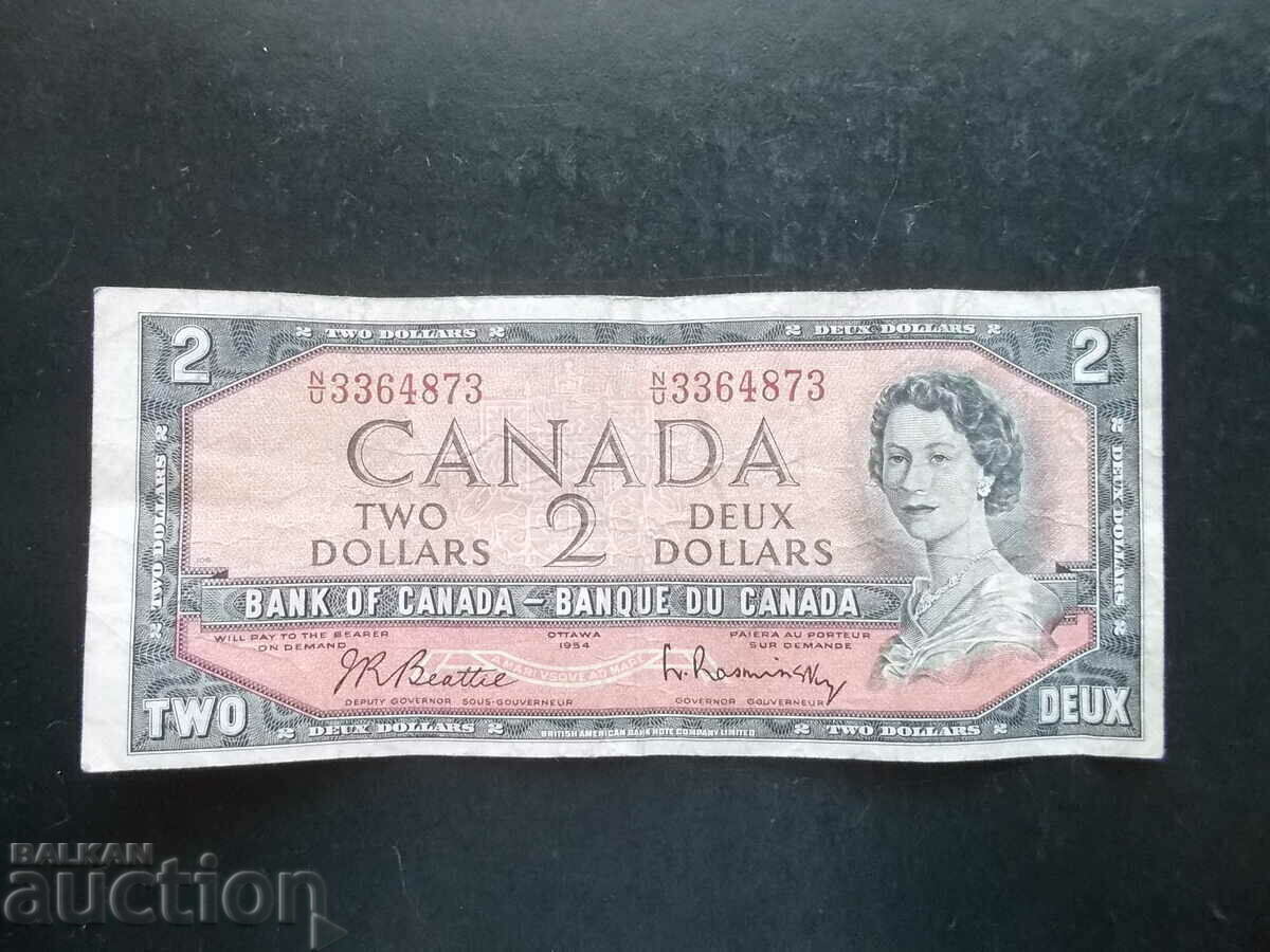CANADA, 2 $, 1954