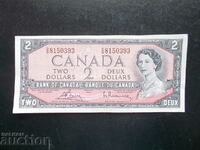 КАНАДА , 2 $ , 1954 , AU