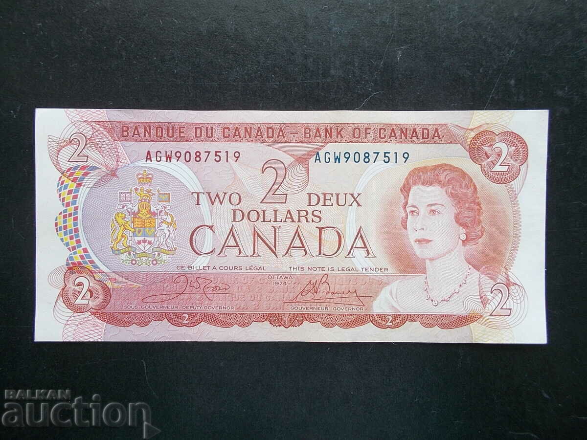 CANADA , 2 $ , 1974 , UNC-