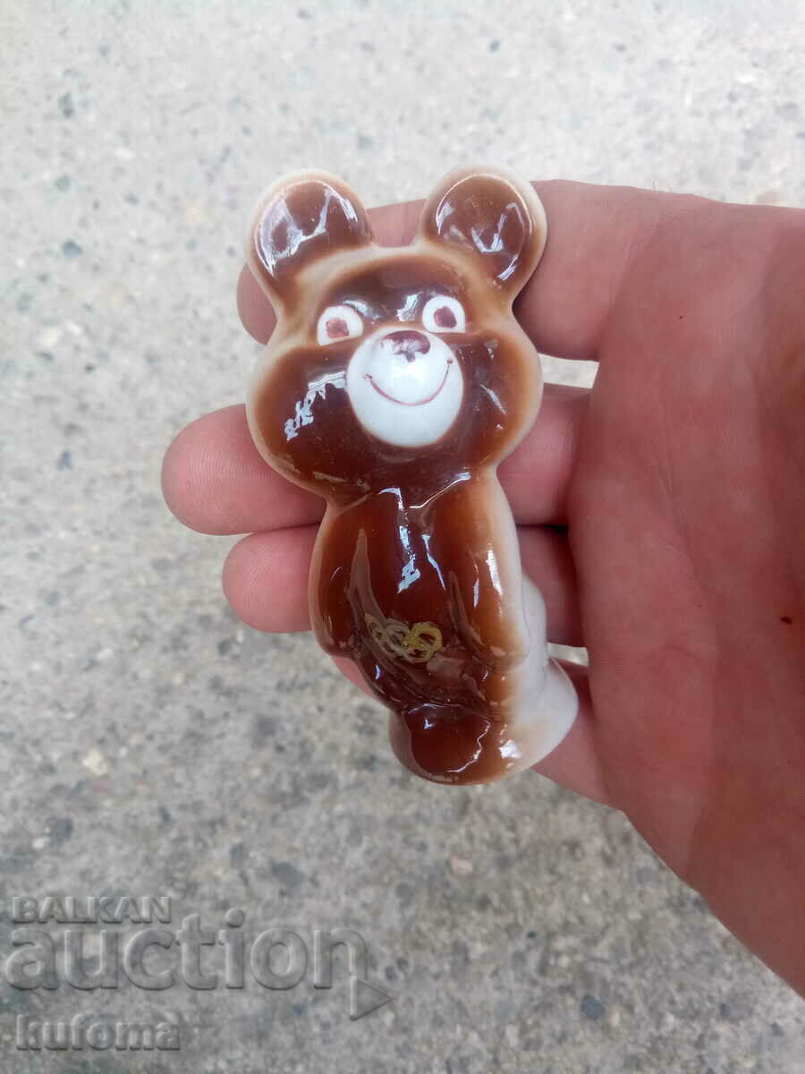 Porcelain figurine Misha the bear