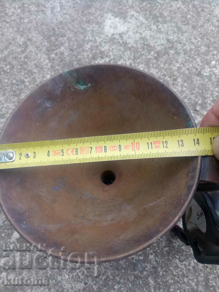Delivery of Old bronze funnel Delivery of Old bronze funnel