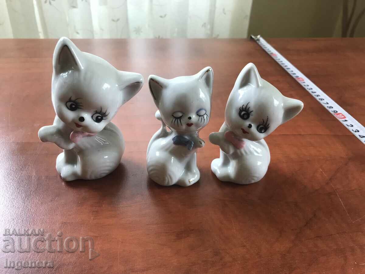 PORCELAIN FIGURE STATUETTE KITTEN CAT - 6
