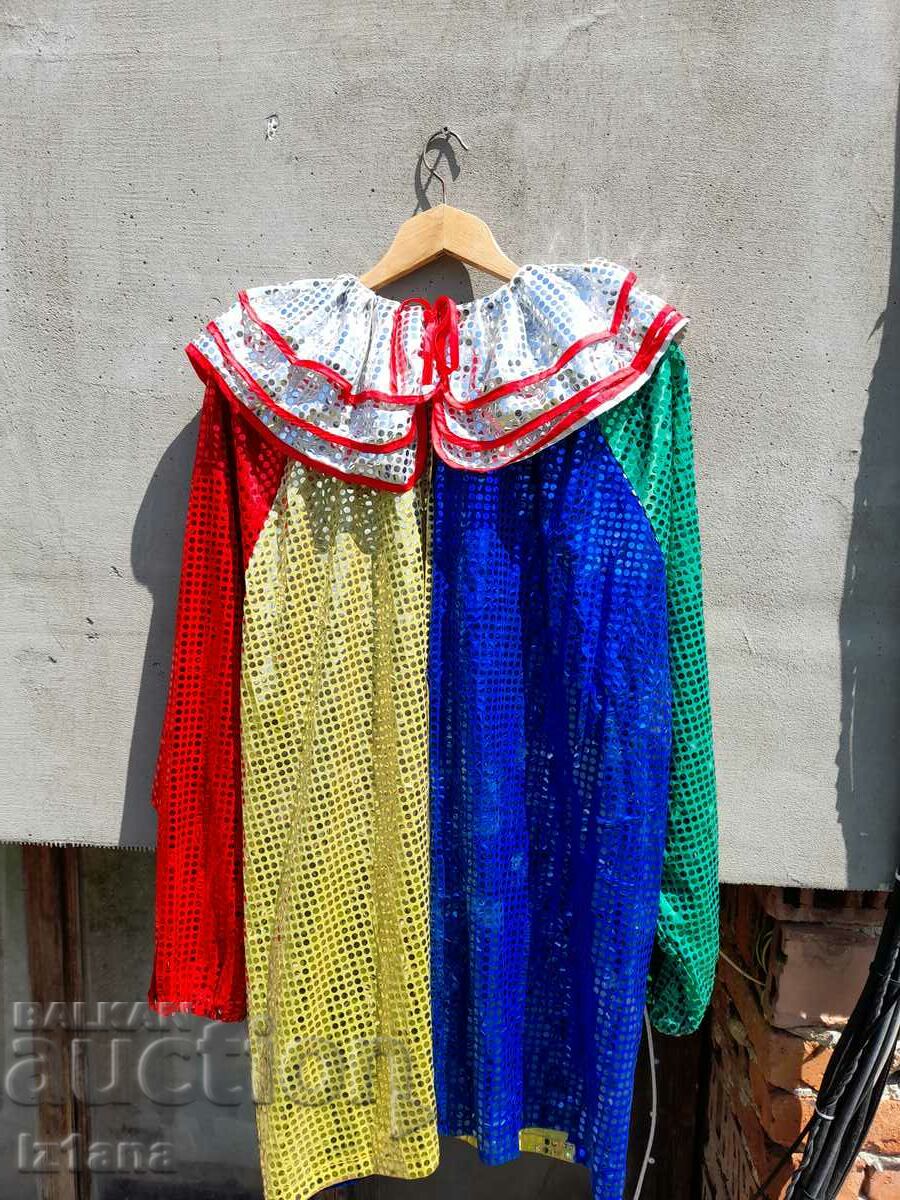 Delivery of Old carnival, clown outfit