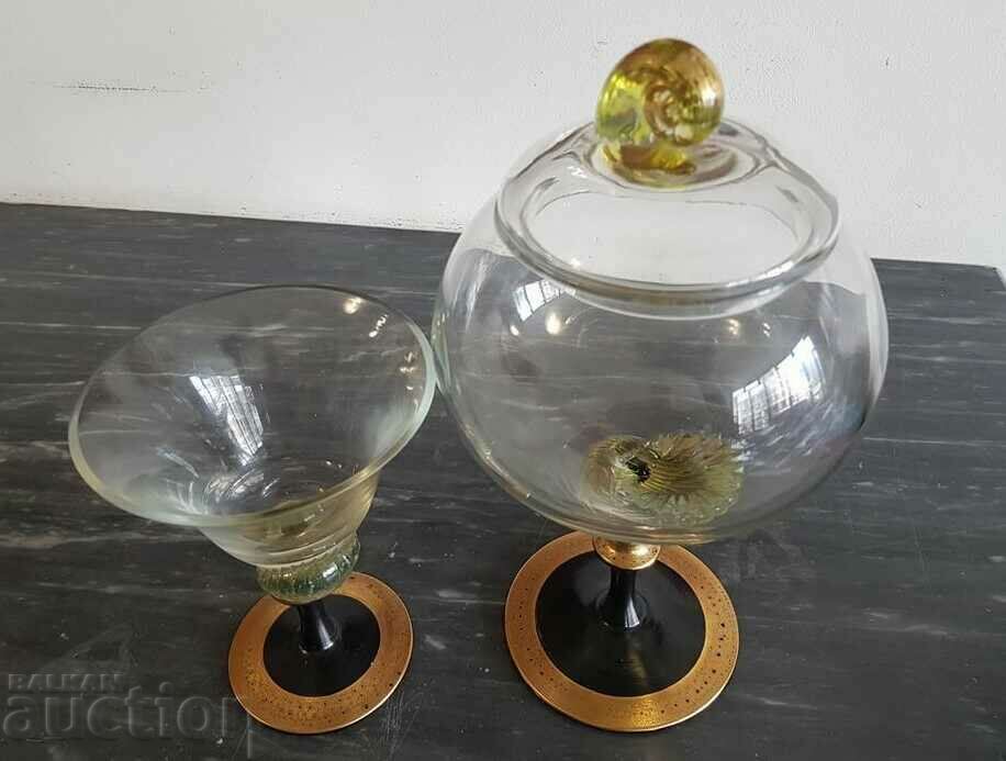 Designer and author Elime handmade glass Murano Cup and Bowl - 6 Designer and author Elime handmade glass Murano Cup and Bowl - 6