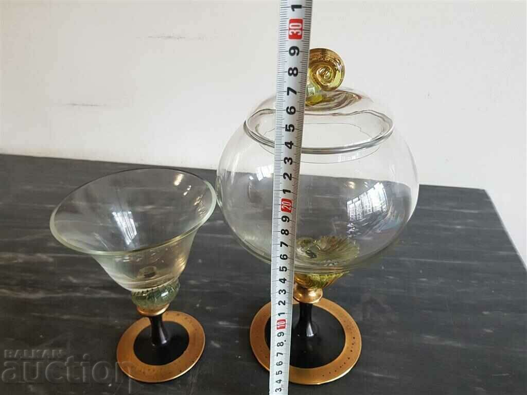 Designer and author Elime handmade glass Murano Cup and Bowl - 7 Designer and author Elime handmade glass Murano Cup and Bowl - 7