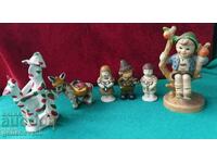 Ceramic whistle and various figurines