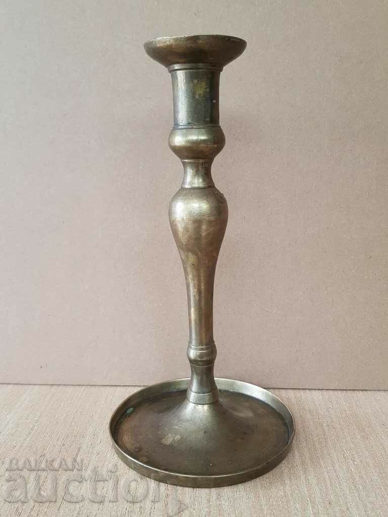 Renaissance Authentic bronze candlestick 19th century blue sahan with price 60.00 BGN | € 30.68 Renaissance Authentic bronze candlestick 19th century blue sahan with price 60.00 BGN | € 30.68