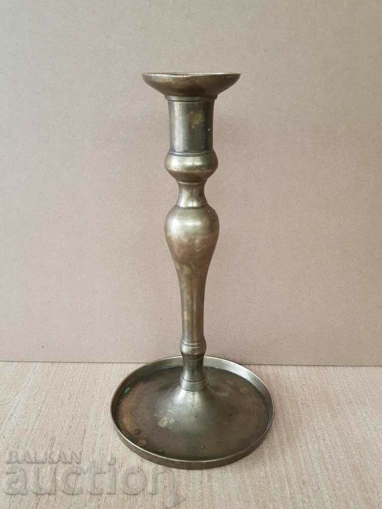 Auction Renaissance Authentic bronze candlestick 19th century blue sahan Auction Renaissance Authentic bronze candlestick 19th century blue sahan