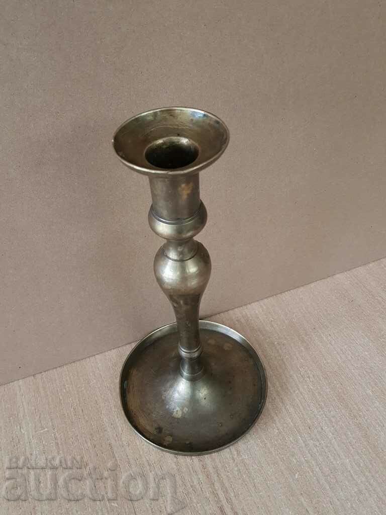 Renaissance Authentic bronze candlestick 19th century blue sahan - 5 Renaissance Authentic bronze candlestick 19th century blue sahan - 5
