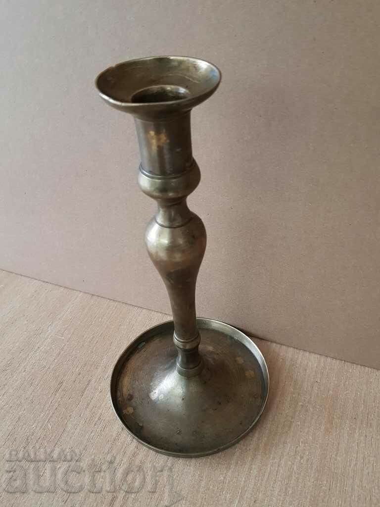 Renaissance Authentic bronze candlestick 19th century blue sahan - 6 Renaissance Authentic bronze candlestick 19th century blue sahan - 6