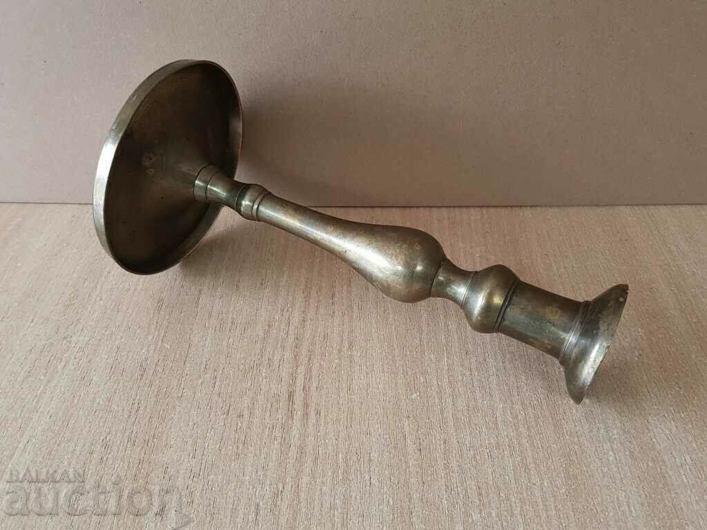 Renaissance Authentic bronze candlestick 19th century blue sahan - 7 Renaissance Authentic bronze candlestick 19th century blue sahan - 7