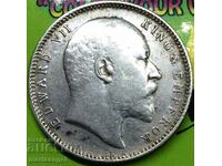 India britanică 1 rupie 1908 30 mm 11,63 g - destul de rar
