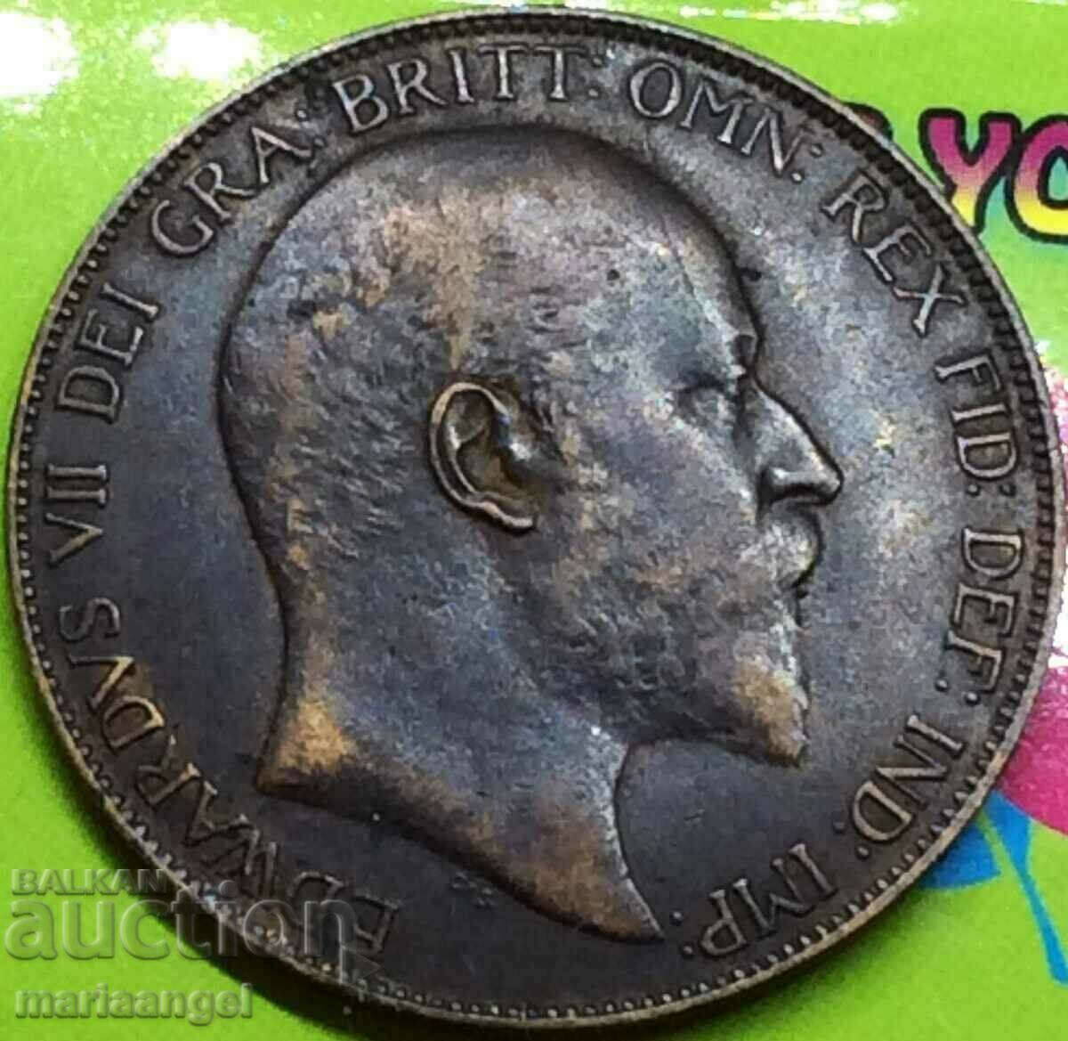 Great Britain 1 penny 1907 30mm bronze