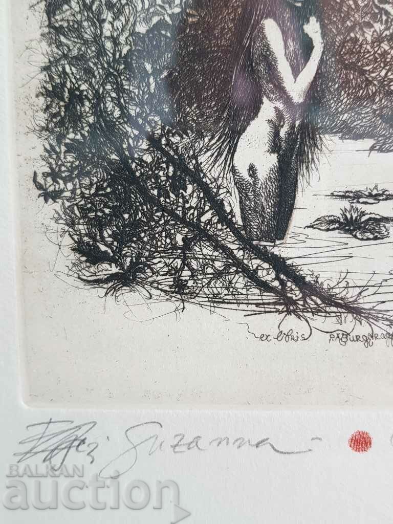 ROBERT BARAMOV 1966 - 2021 Σουζάνα λιθογραφία - 5