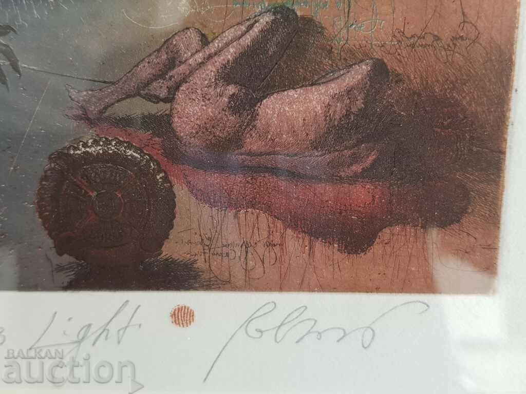 Παράδοση ROBERT BARAMOV 1966 - 2021 Ελαφριά λιθογραφία Παράδοση ROBERT BARAMOV 1966 - 2021 Ελαφριά λιθογραφία