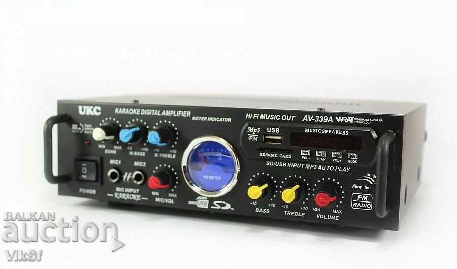 Karaoke Audio Home Amplifier UKC AV-339A + BLUETOOT