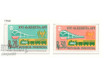 1968. Ινδονησία. 100η επέτειος των σιδηροδρόμων της Ινδονησίας.