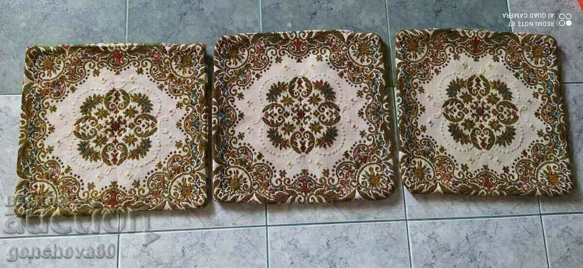THREE tapestry pillow shams - 7