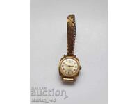 Γυναικείο επιχρυσωμένο μηχανικό ρολόι Timex