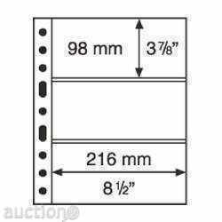 Sheets for banknotes/cards GRANDE (DIN A4) - 5 pcs/pack (899) with price 15.89 BGN | € 8.12 Sheets for banknotes/cards GRANDE (DIN A4) - 5 pcs/pack (899) with price 15.89 BGN | € 8.12