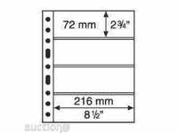 Foi pentru bancnote/carduri GRANDE (DIN A4) - 5 buc/pachet (895)