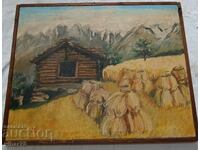 PICTURA VECHE PE PÂNZĂ