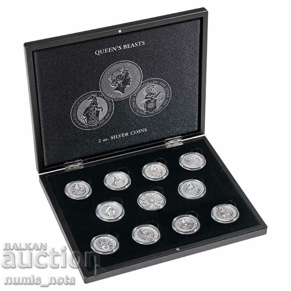 luxury box for 11 coins Beasts of the Queen 2 oz