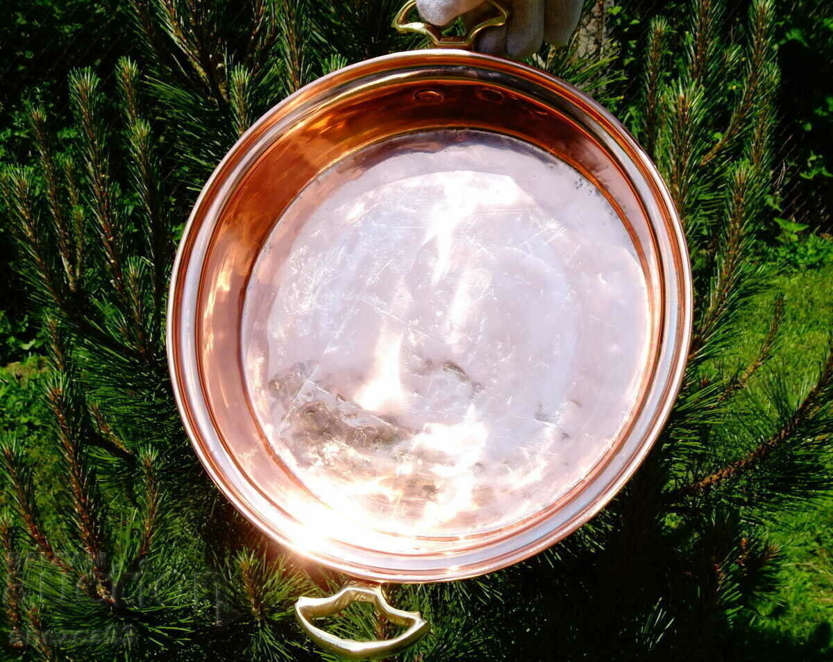 Delivery of Copper pan, copper tray, hand-forged pure red copper Delivery of Copper pan, copper tray, hand-forged pure red copper