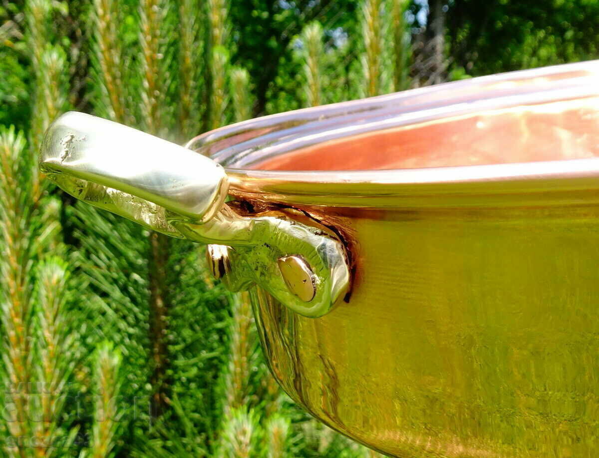 Copper pan, copper tray, hand-forged pure red copper - 5 Copper pan, copper tray, hand-forged pure red copper - 5