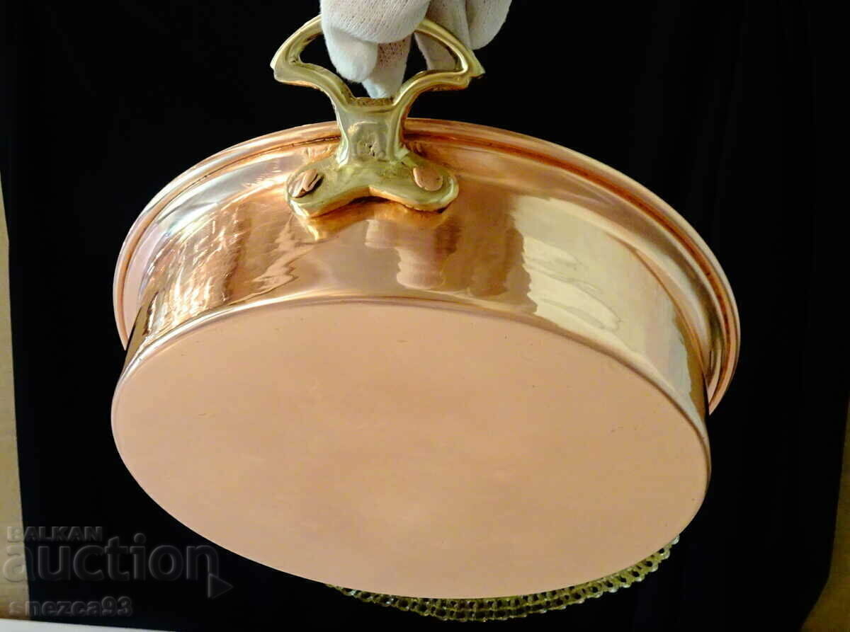 Copper pan, copper tray, hand-forged pure red copper - 7 Copper pan, copper tray, hand-forged pure red copper - 7