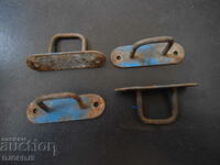Old metal hinges, 4 pieces