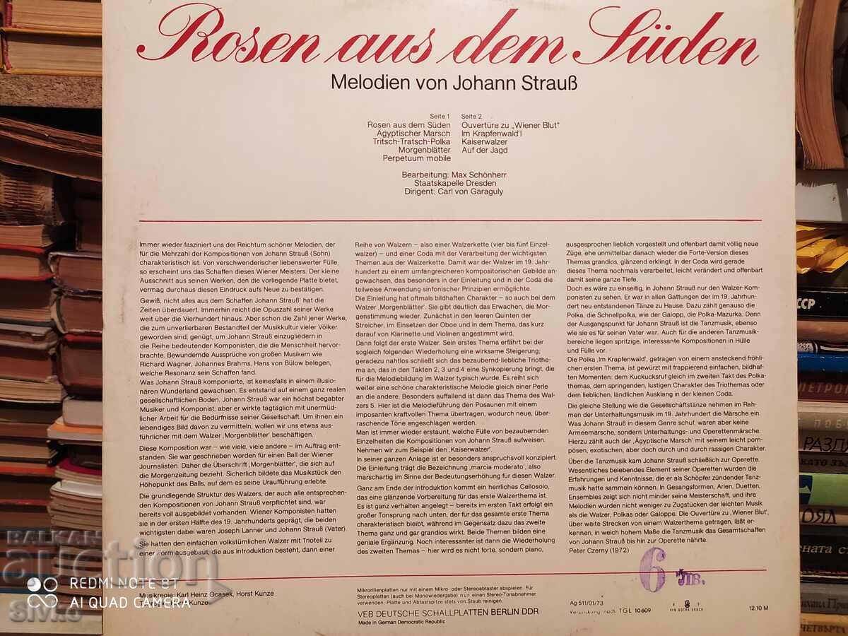 Johann Strauss Gramophone Record 1 with price 4.99 BGN | € 2.55 Johann Strauss Gramophone Record 1 with price 4.99 BGN | € 2.55