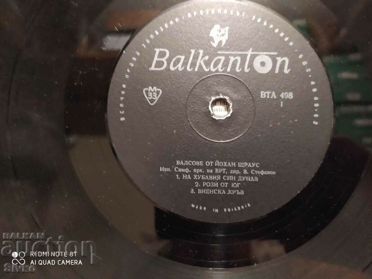 Auction  Gramophone Record Johann Strauss, Waltzes