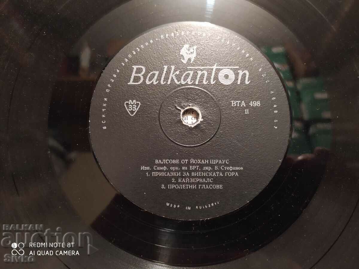 Delivery of Gramophone Record Johann Strauss, Waltzes