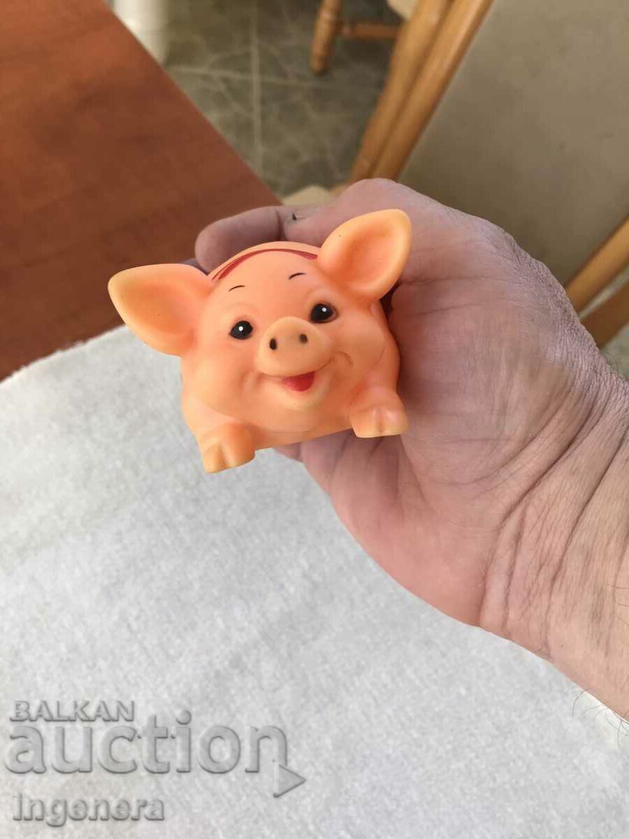 RUBBER TOY - PINK PIG with price 9.00 BGN | € 4.60 RUBBER TOY - PINK PIG with price 9.00 BGN | € 4.60