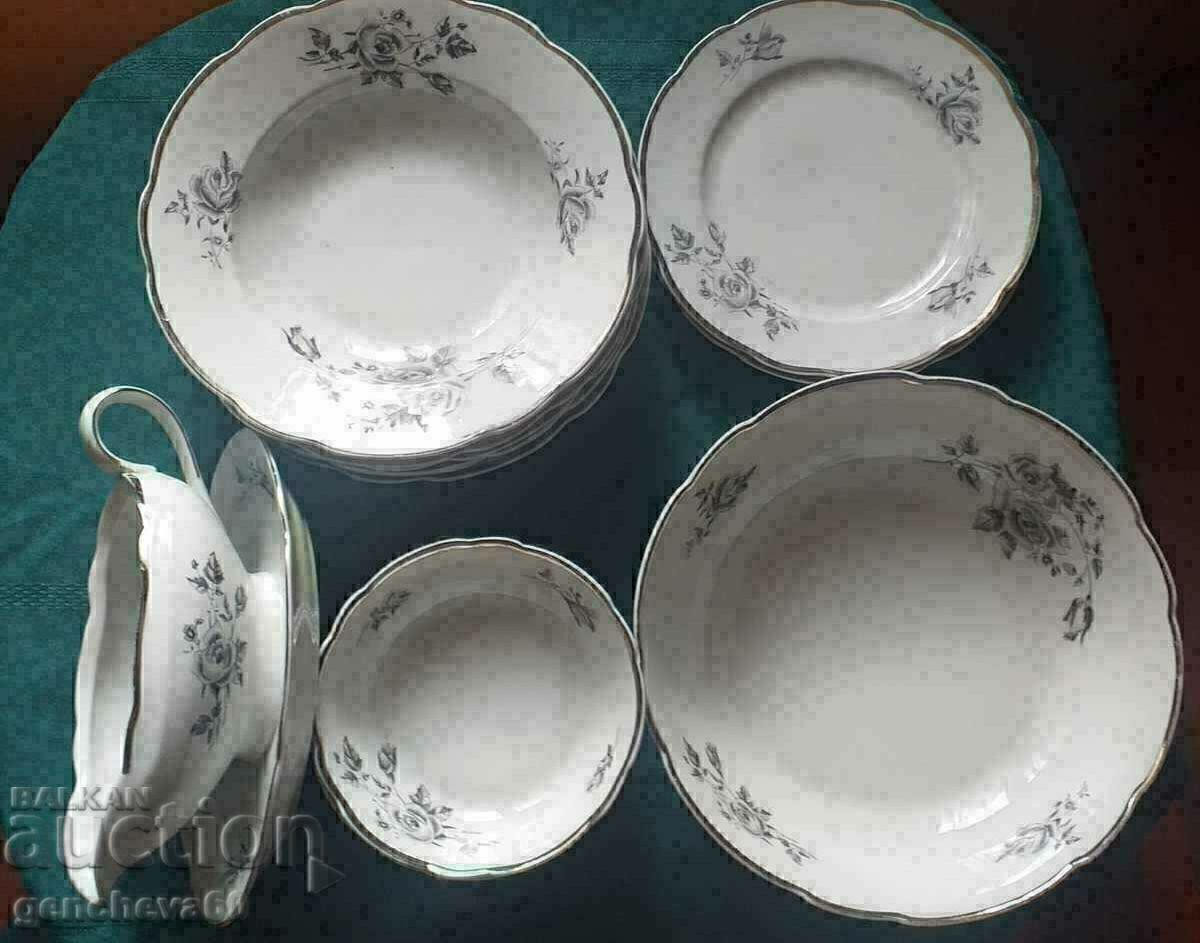 Set de sufragerie din portelan 20 buc Cmielow/Polonia - 7