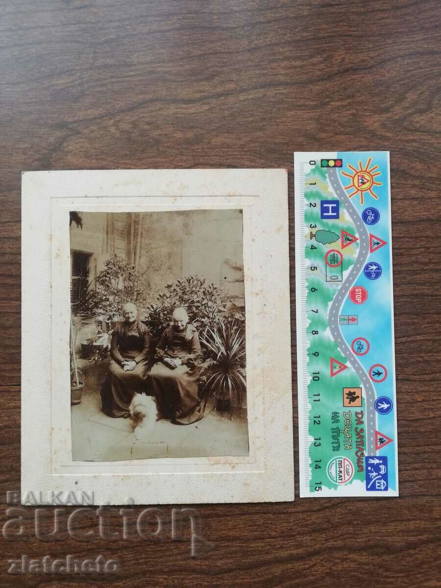 Old photo cardboard