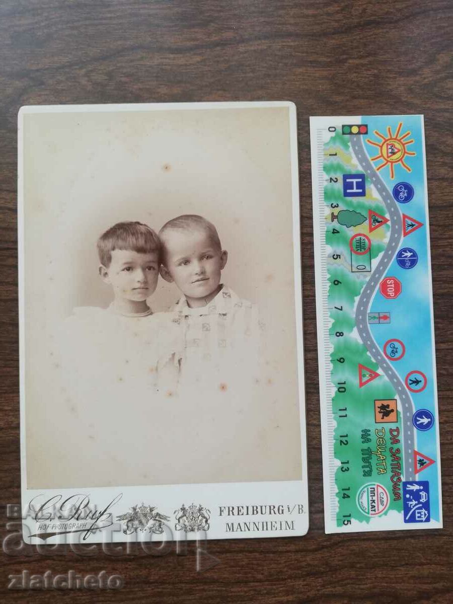Old photo cardboard