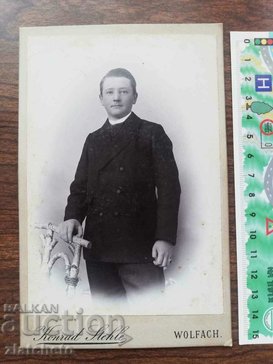 Old photo cardboard with price 10.00 BGN | € 5.11 Old photo cardboard with price 10.00 BGN | € 5.11