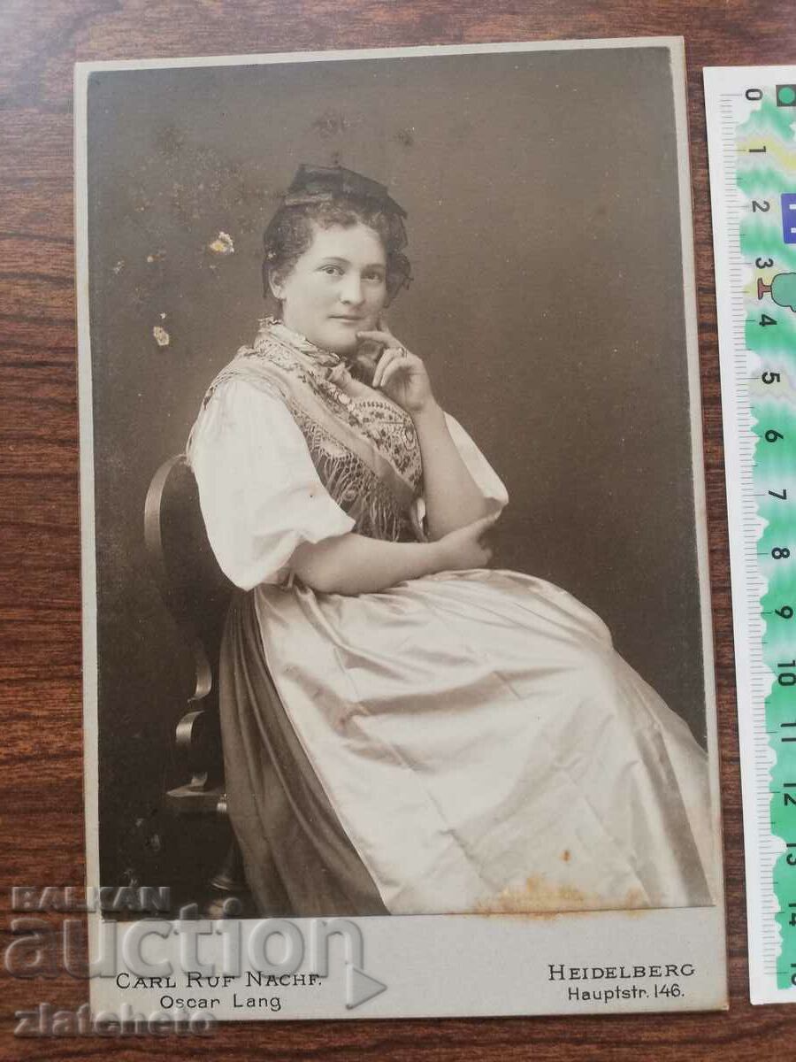 Old photo cardboard with price 10.00 BGN | € 5.11 Old photo cardboard with price 10.00 BGN | € 5.11