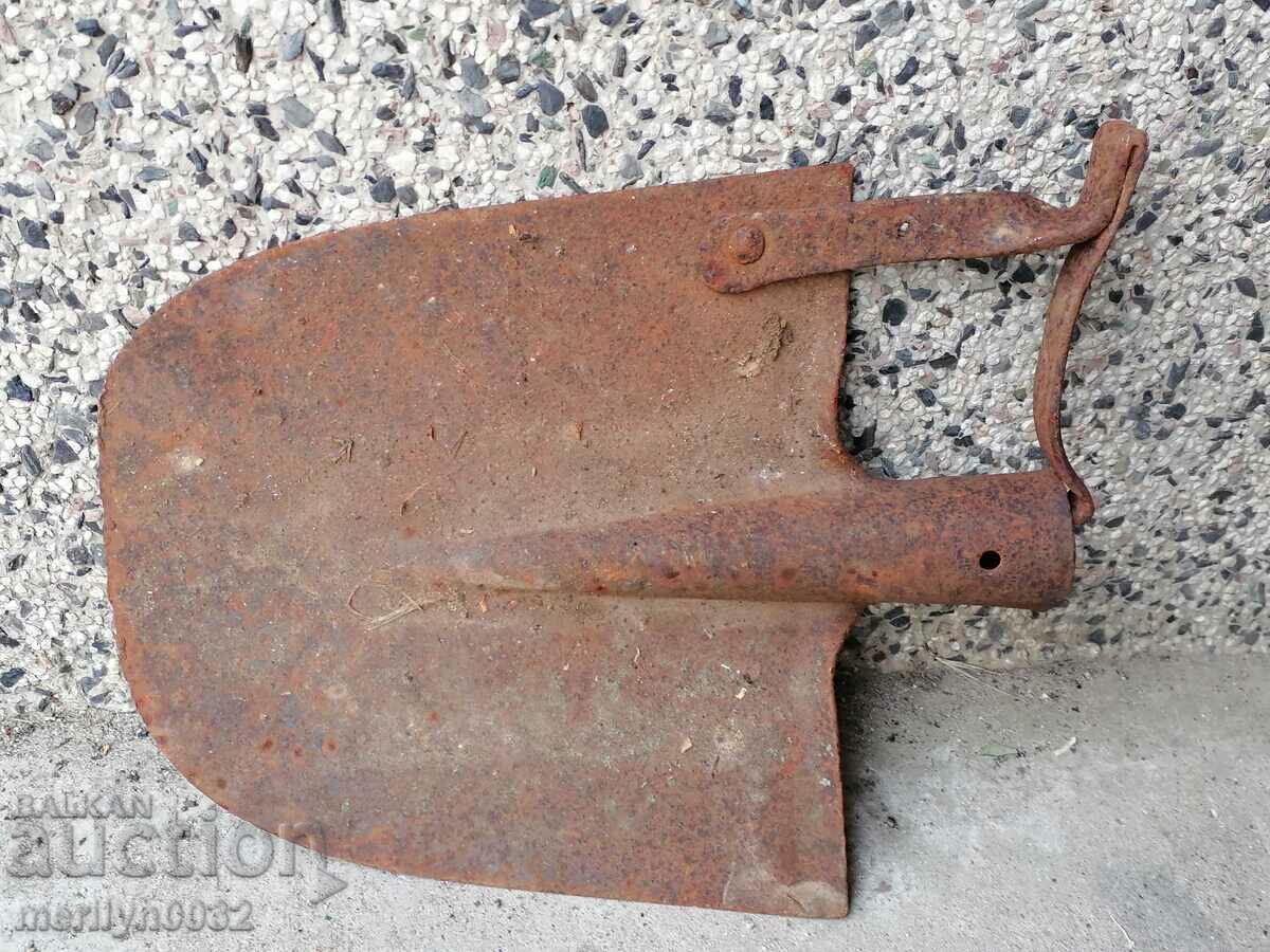 Old straight shovel, wrought iron - 6 Old straight shovel, wrought iron - 6