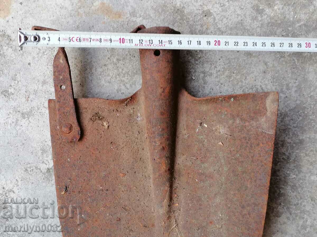 Old straight shovel, wrought iron - 7 Old straight shovel, wrought iron - 7