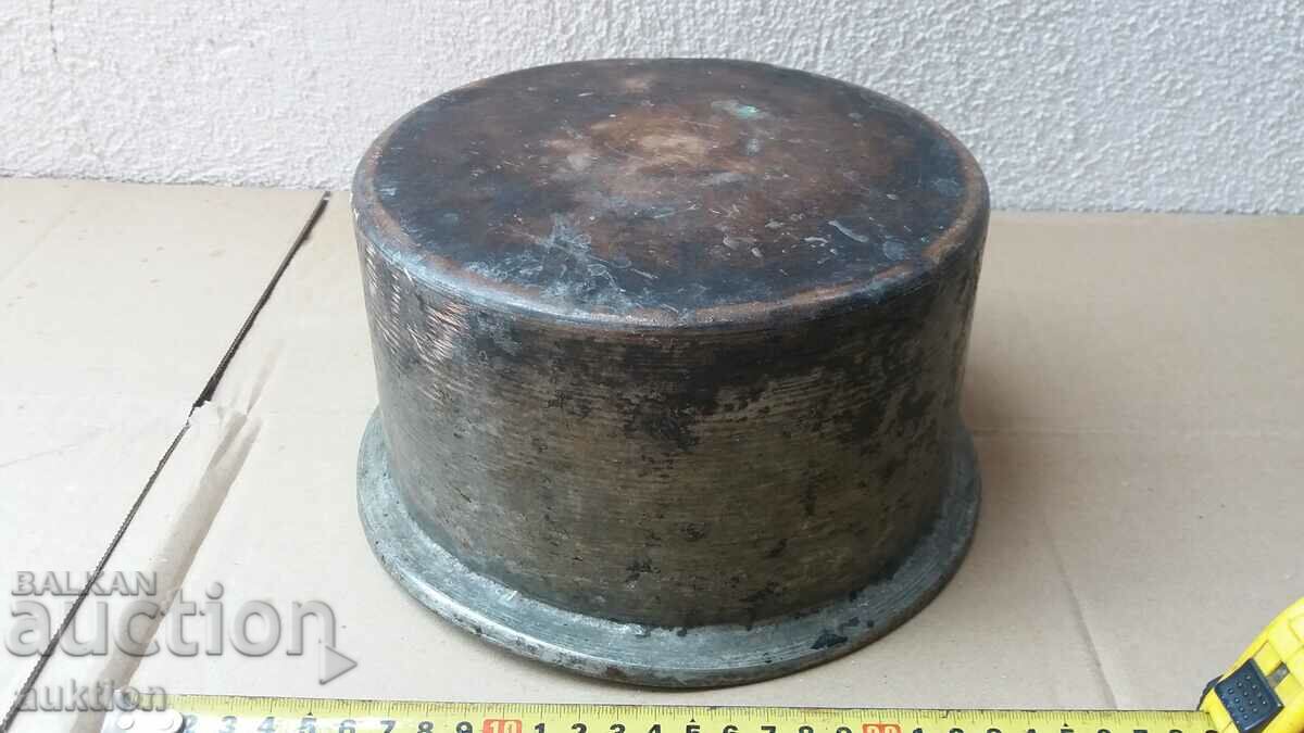 WROUGHT COPPER POT - COPPER - TIN PLATED - 7 WROUGHT COPPER POT - COPPER - TIN PLATED - 7