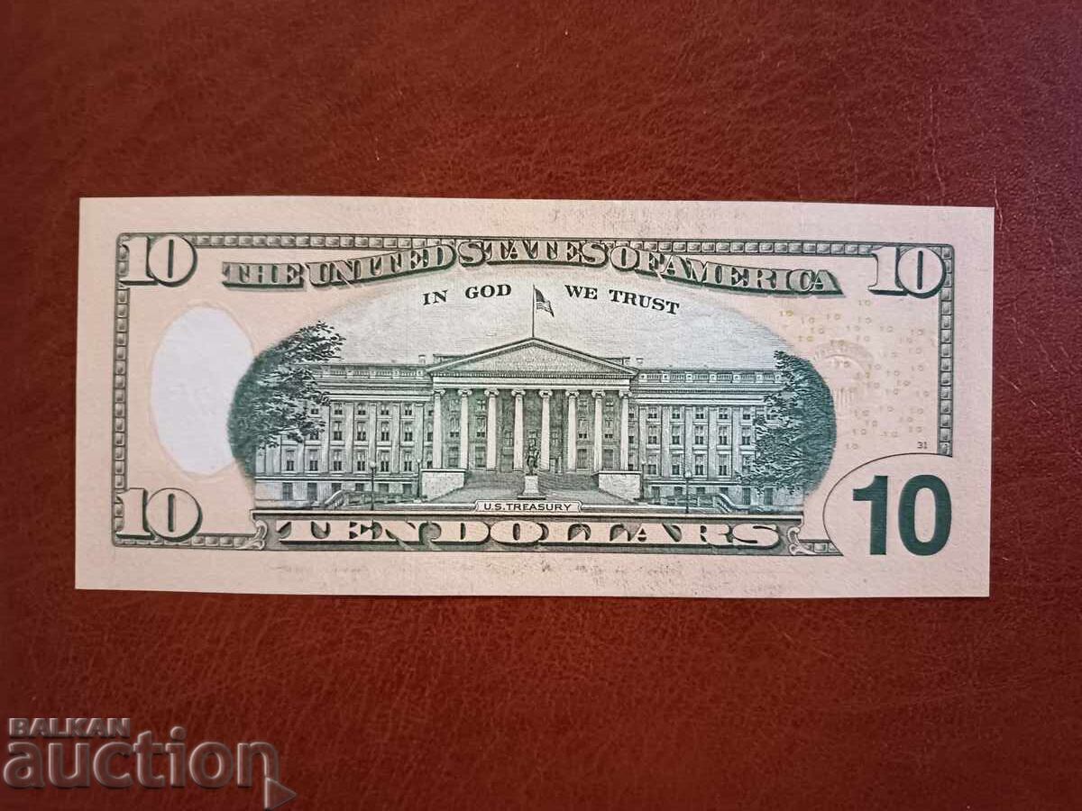 Bancnotă de 10 dolari cu preț € 19.00 | 37.16 BGN