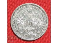 10 Kreuzer 1872 Austro-Ungaria Argint