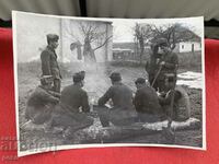 WWII 1944-45 Bulgarian military units By the fire